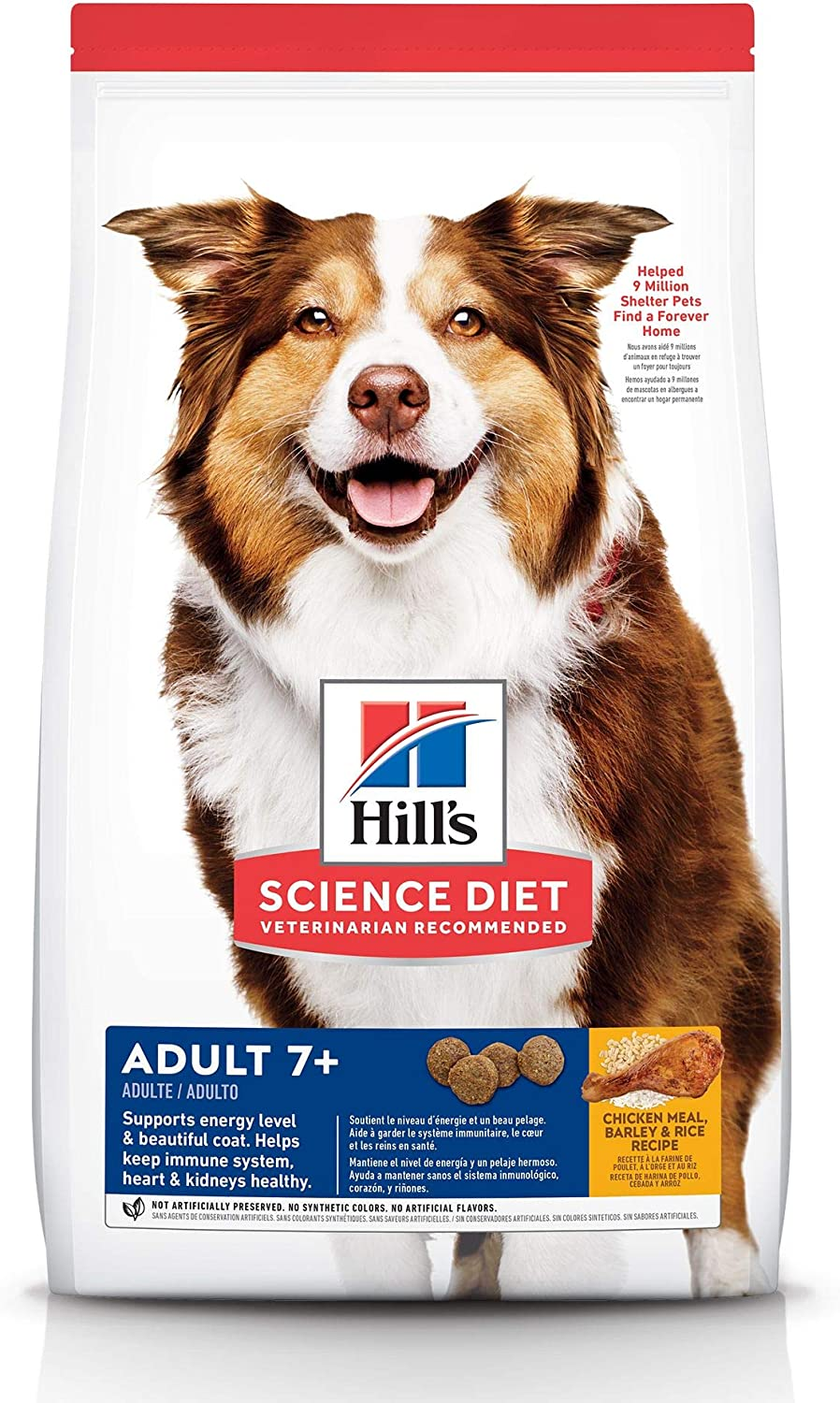 Hill'S Science Diet Senior Adult 7+, Chicken Meal, Barley & Brown Rice Recipe, Dry Dog Food for Older Dogs, 12Kg Bag image number 6