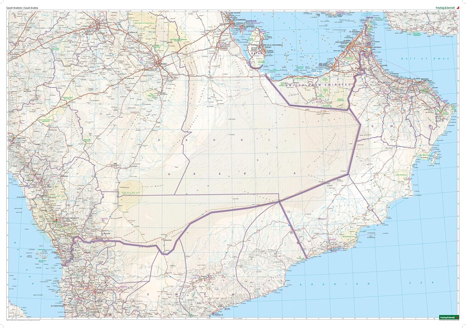 Saudi Arabia Road Map: AK 106-24 image number 3