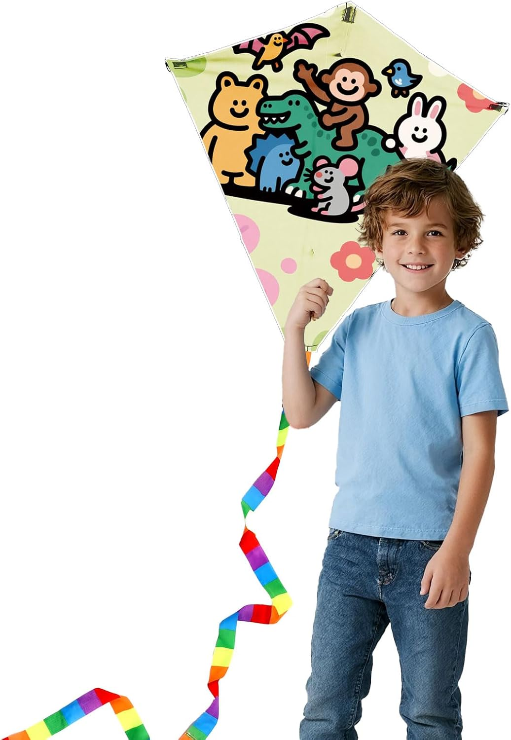 Colourful Kite for Kids & Adults, Easy to Fly Kids Kite for Beach Trip Park Outdoor Family Games and Activities image number 3