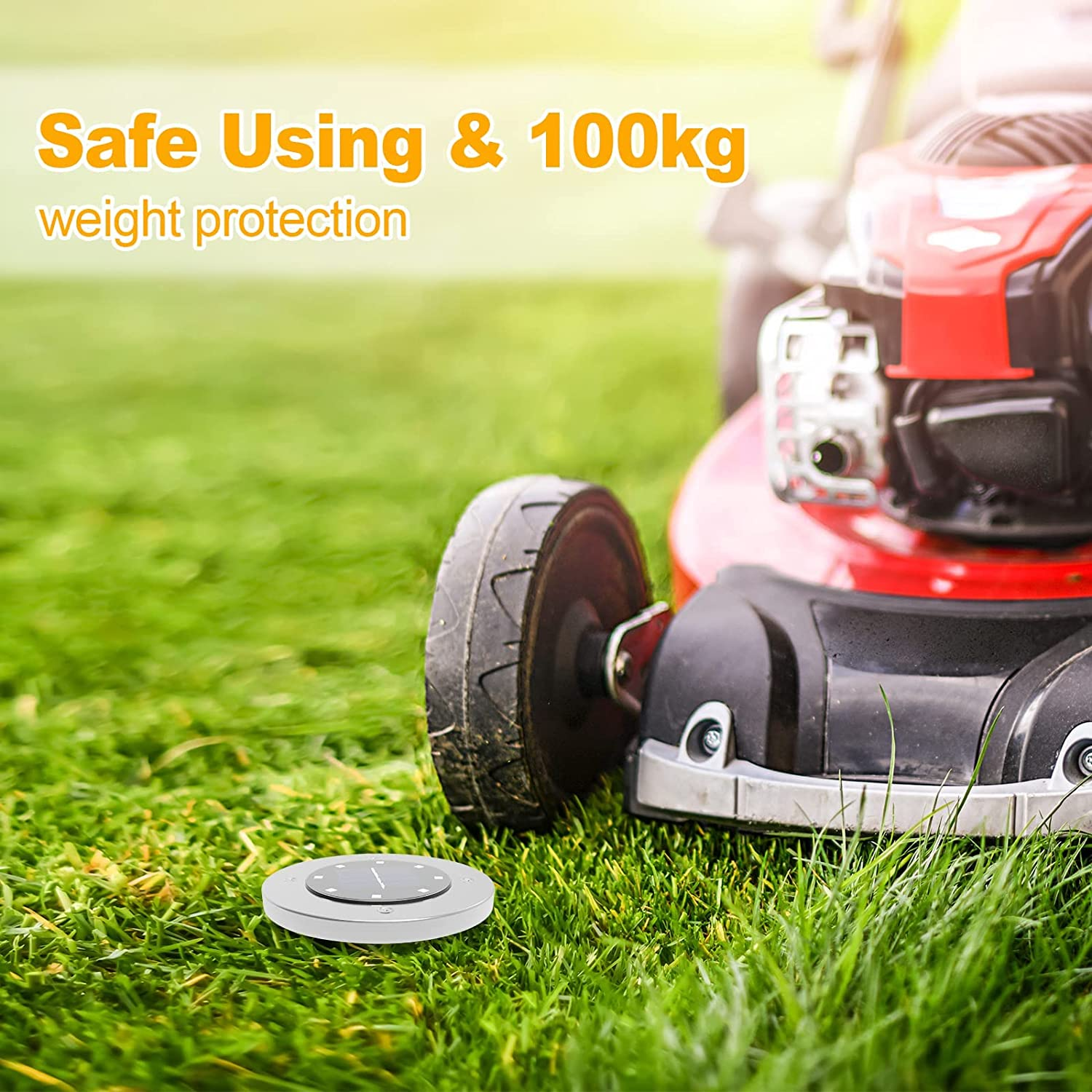 ADVWIN Solar Ground Lights, Waterproof Garden Lights Outdoor 12 Pack, Upgraded Solar Garden Lights, In-Ground Lights LED Landscape Lighting for Pathway Patio Walkway Yard Lawn Deck, Warm - 24Pack-Warm image number 4