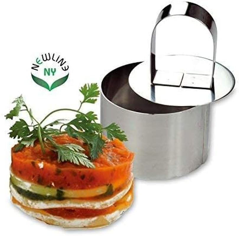 Newlineny NY3 Stainless Steel Dessert Rings (12 Pcs) Molding, Layering, Cake Cutter image number 5