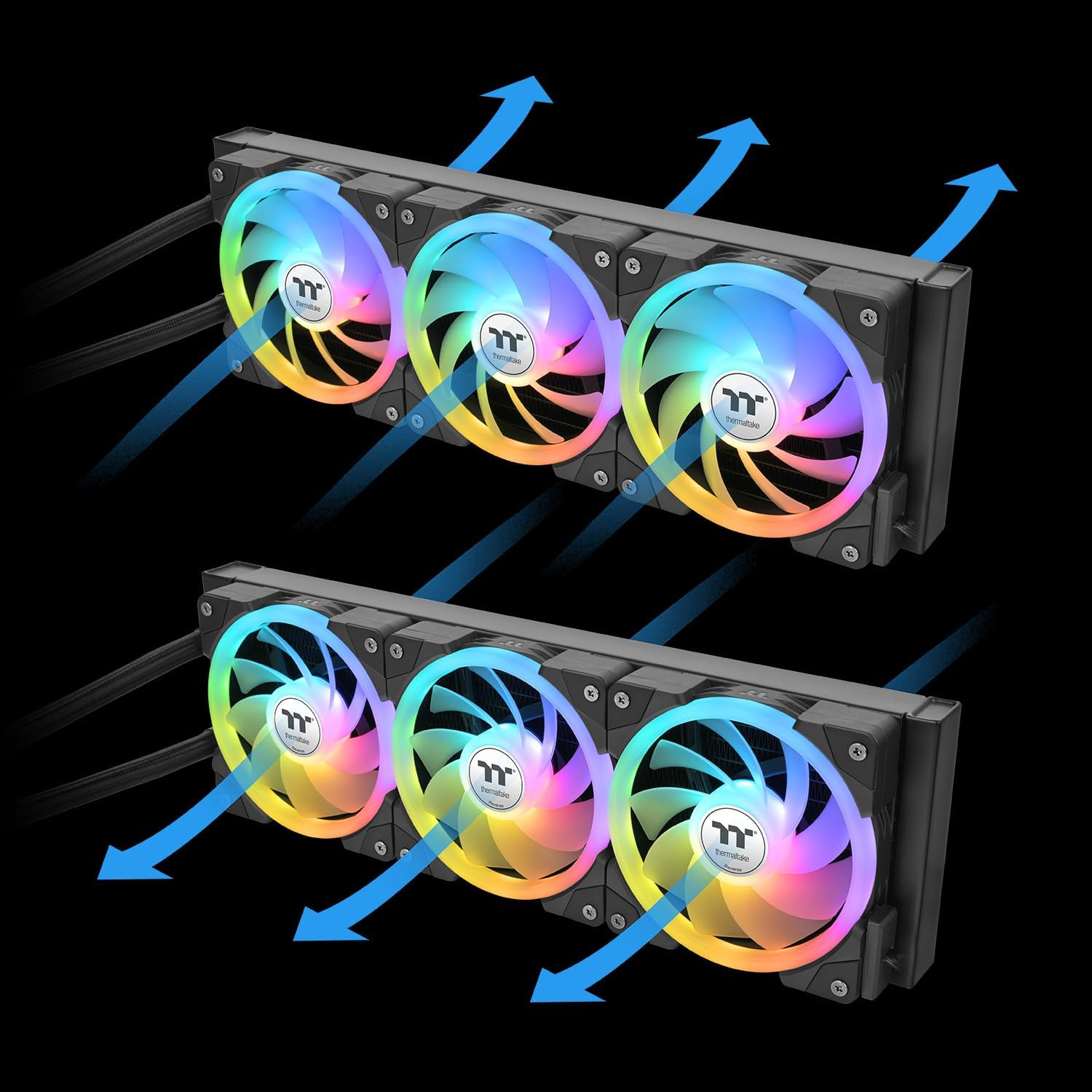 Thermaltake Magfloe 420 Ultra ARGB with 3.95" LCD Display AIO Liquid CPU Cooler, CL-W451-PL14SW-A image number 3