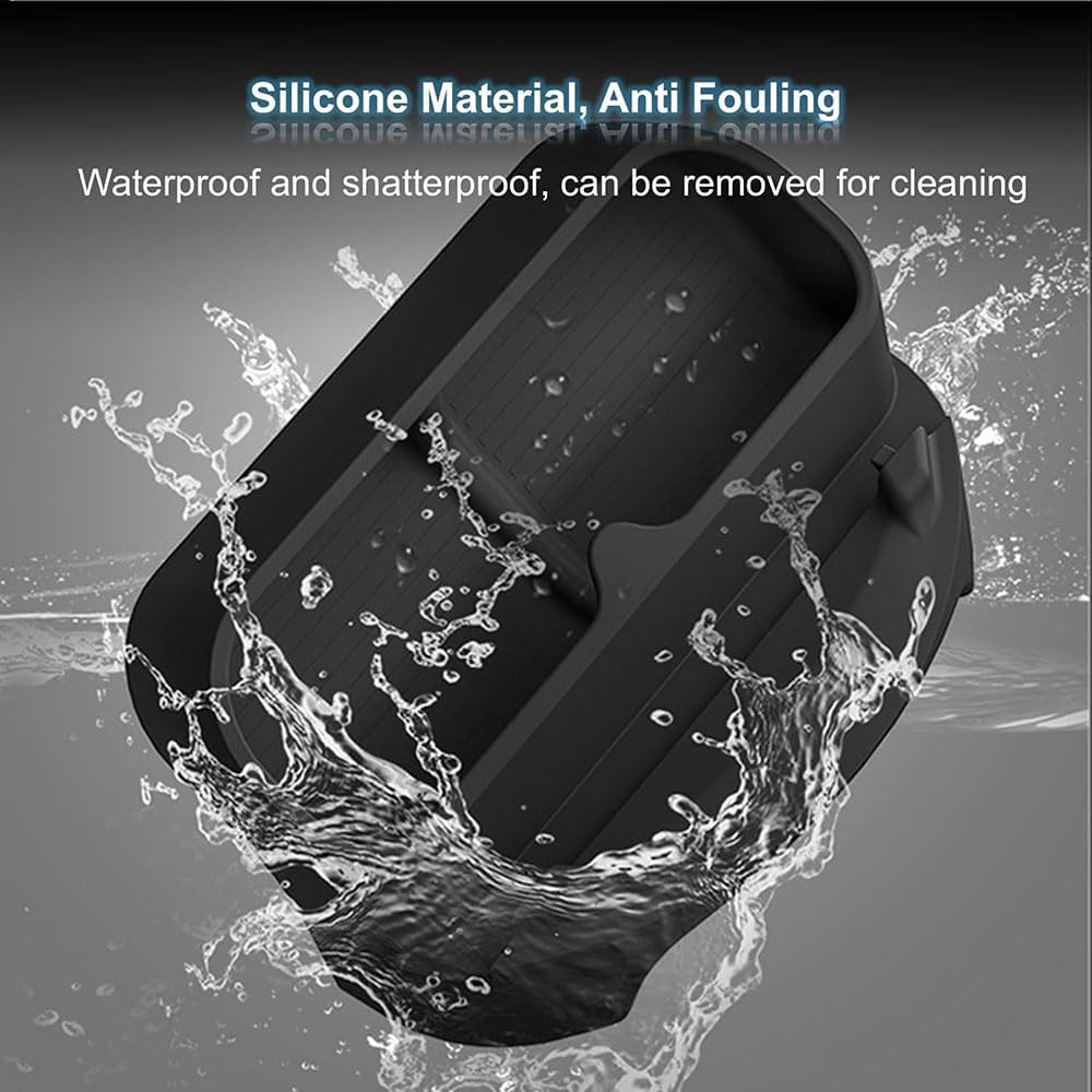 Tesla Model Y 2025-2026 and Model 3 2024-2025 Steering Wheel Phone Holder,Anti Slip Silicone Organizer with Glasses Case and Keys Storage, Universal Navigation Stand for Tesla