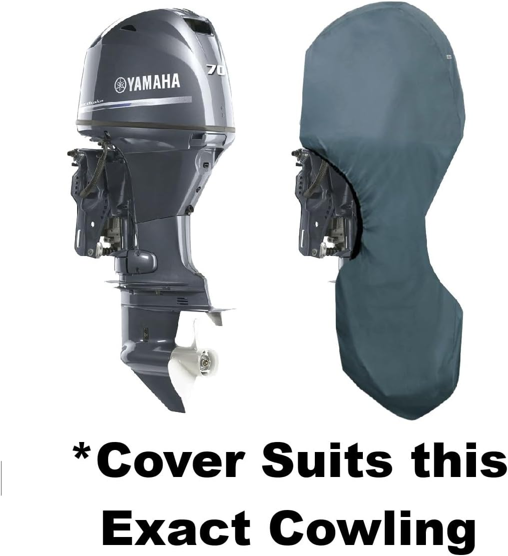 Oceansouth Outboard Motor Full Cover for Yamaha (Yamaha 4 CYL 996Cc F50H F60F F70A Full Cover (L) 20In/52Mm Leg (2010>), Full Cover for Yamaha)
