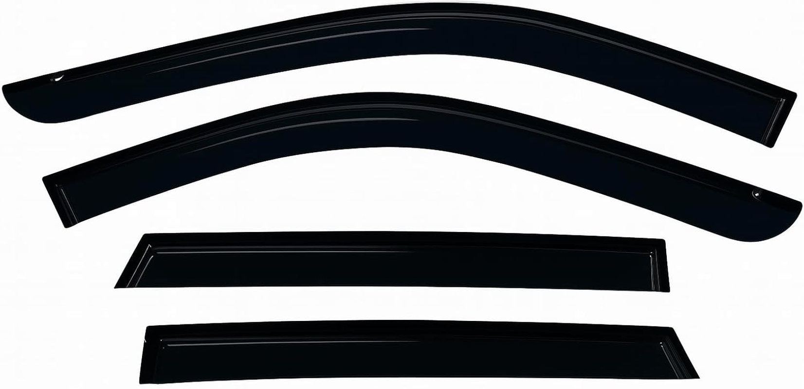 2024-2025 Tape-On Rain Guards Compatible with Hyundai Kona Side Window Visor Deflectors SE SEL Convenience N Line S Limited image number 4