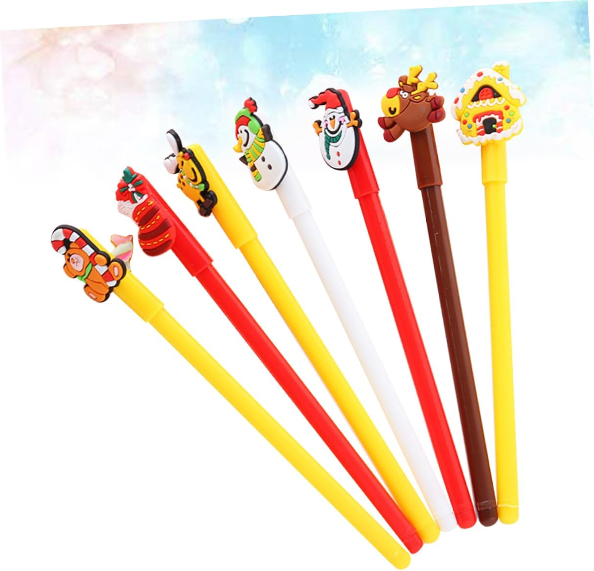 NUOBESTY 84Pcs Christmas Themed Rollerball Pen Cartoon Gel Pen Stationery for Boys and Girls image number 4