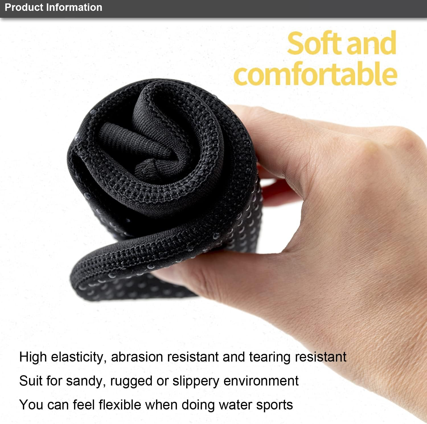 Diving Socks, 3MM Neoprene Socks Surf Booties Dive Booties Dive Boots image number 3