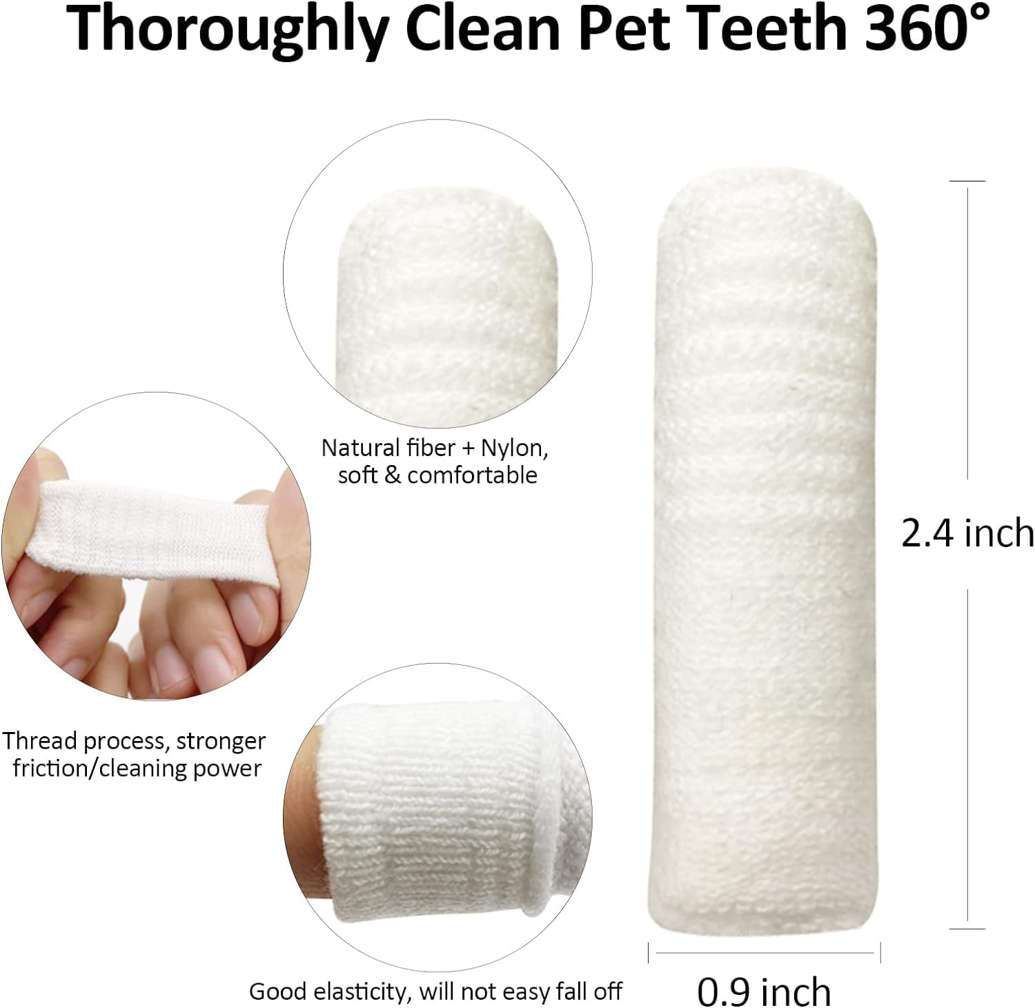 Dog Finger Toothbrush, 10Pcs Finger Toothbrush Dog, Durable and Washable Dog Toothbrush,Pets Teeth Cleaning Toothbrush,Dog Toothbrush Cat Toothbrushes Fingers Cots Toothbrushes for Dog Cats Toothbrush image number 4