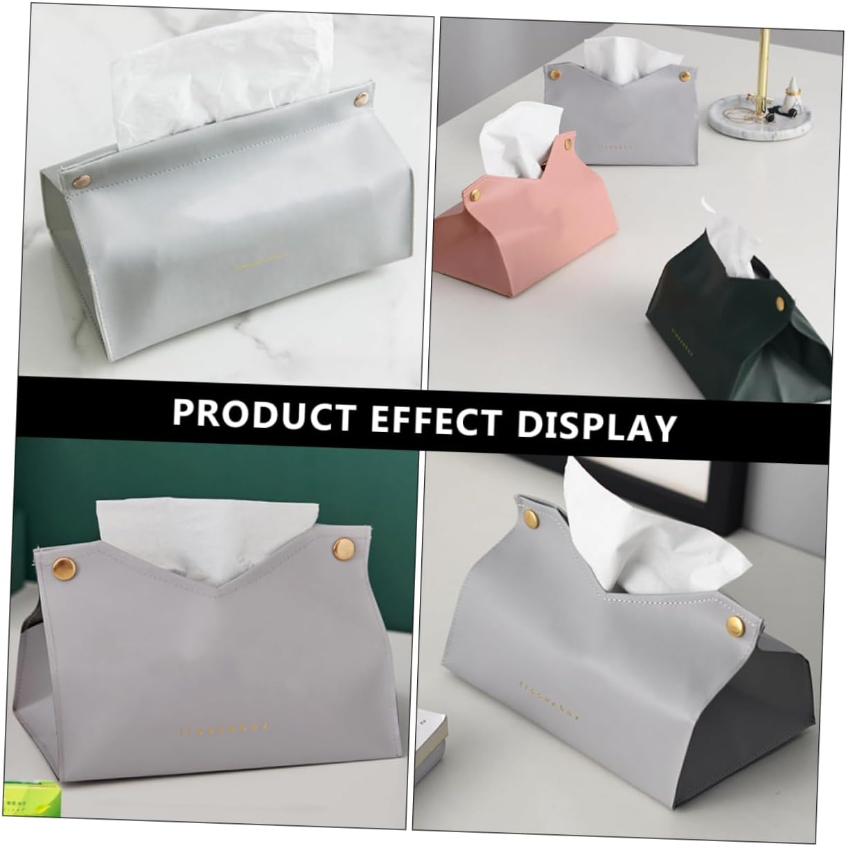 Alipis Leather Paper Towel Container Storage Box Easy to Clean Suitable for Kitchen Car image number 4