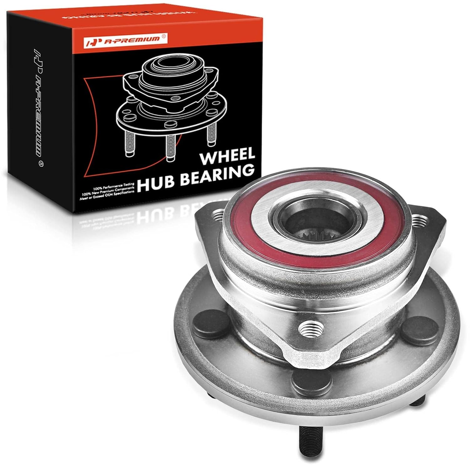 A-Premium Front Wheel Bearing and Hub Assembly with 5-Lug Compatible with Jeep Wrangler 2000-2006, Cherokee 1999-2001, TJ 2000-2006 image number 2