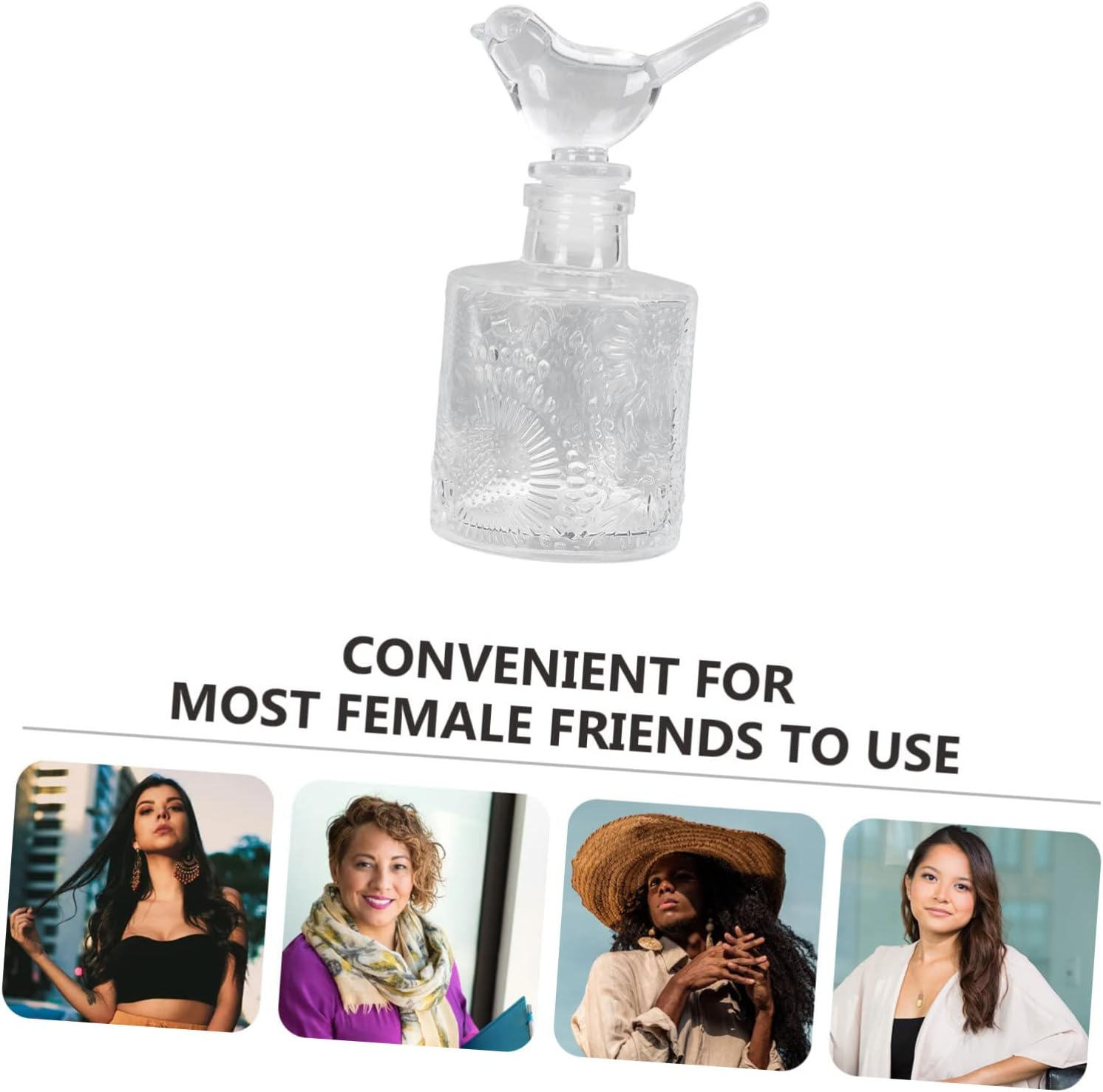 STOBAZA 2Pcs Aromatherapy Bottle Glass Bottle for Living Decor Retro Glass Perfume for Bathroom Storage image number 2