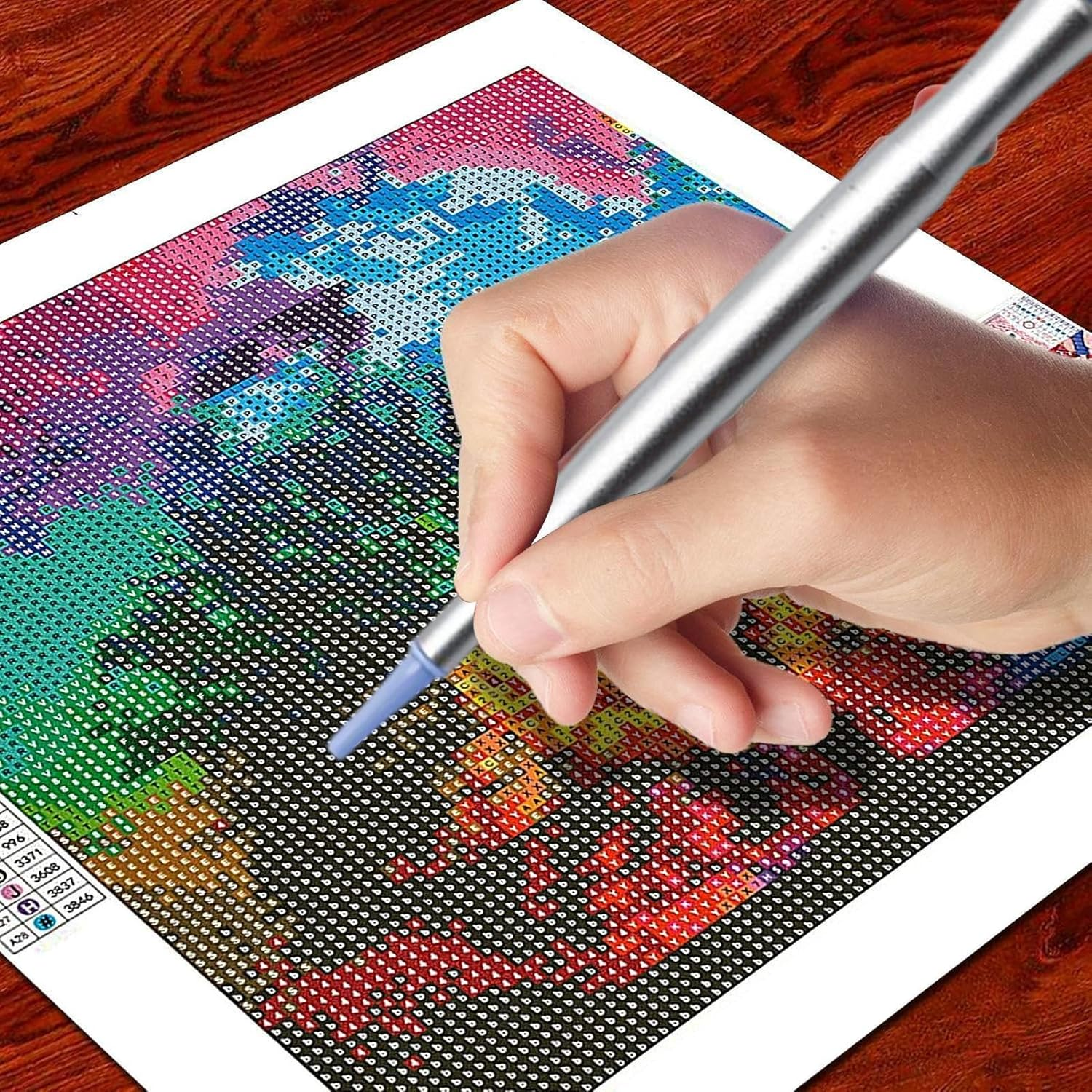 Electric Nail Dotting Pen, USB Rechargeable Tool, Vacuum Suction Feature, Lightweight and Portable, Great for Crafting, Beginners, Kids, Adult Hobbyists, Creative Use - Pink image number 7