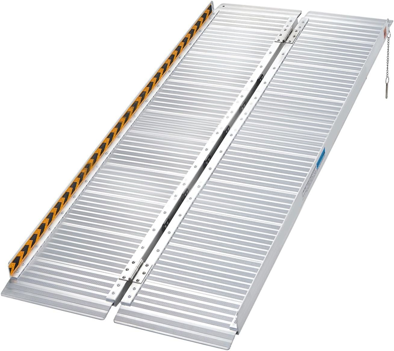 5Ft Aluminium Foldable Wheelchair Ramp with Carry Handle image number 5