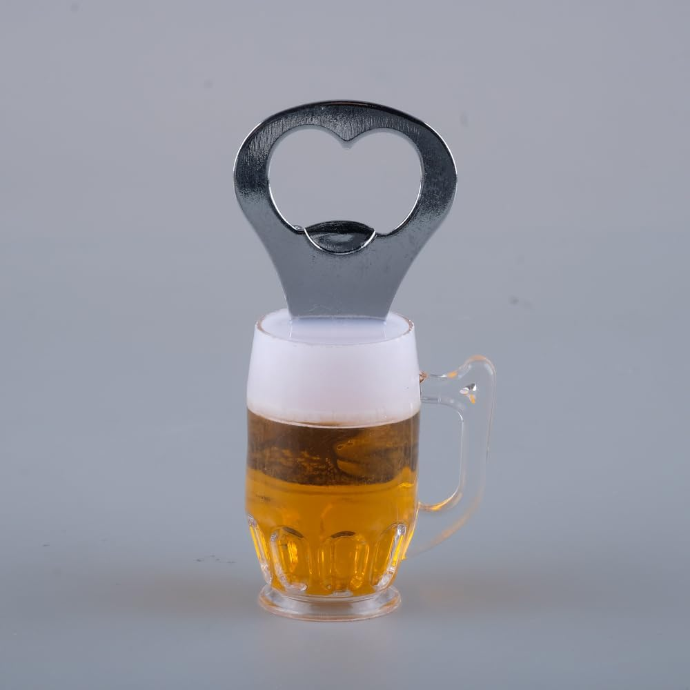 Homemaster Beer Mug Shaped Bottle Opener with Magnet, 8.5 X 3 Cm Size, Assorted image number 6