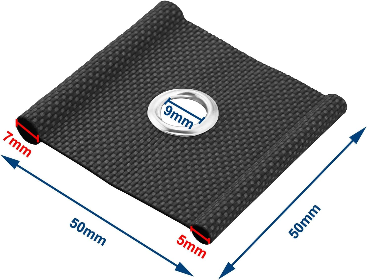 8Pcs Awning Rail Piping for 5-6 Mm and 7-8 Mm Piping Rails Awning Installation Tools Eyelets Awning Hooks for Tent Awning Campsite Caravan RV Black image number 4