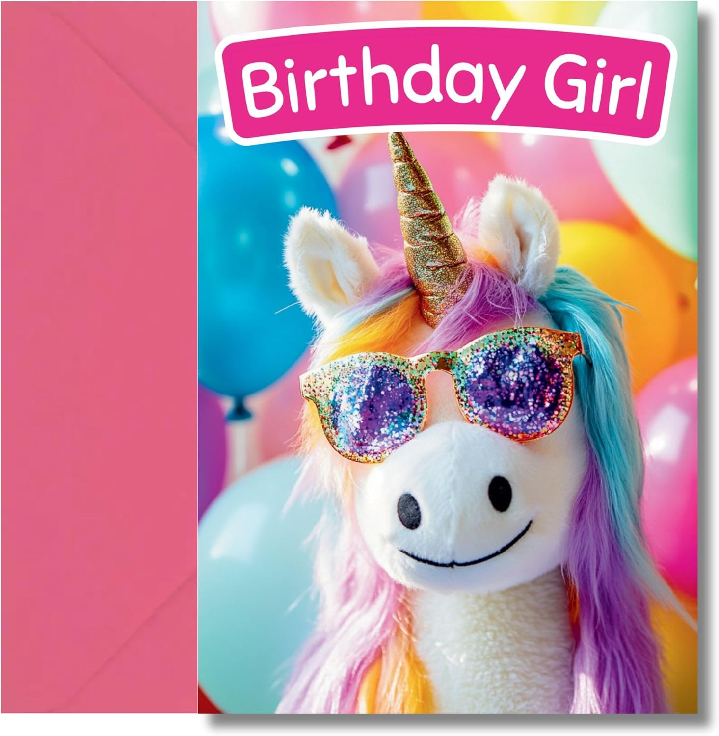 Limalima Happy Birthday Card for Her Women Girls Funny Unicorn Design Perfect for Sister & Friends image number 2