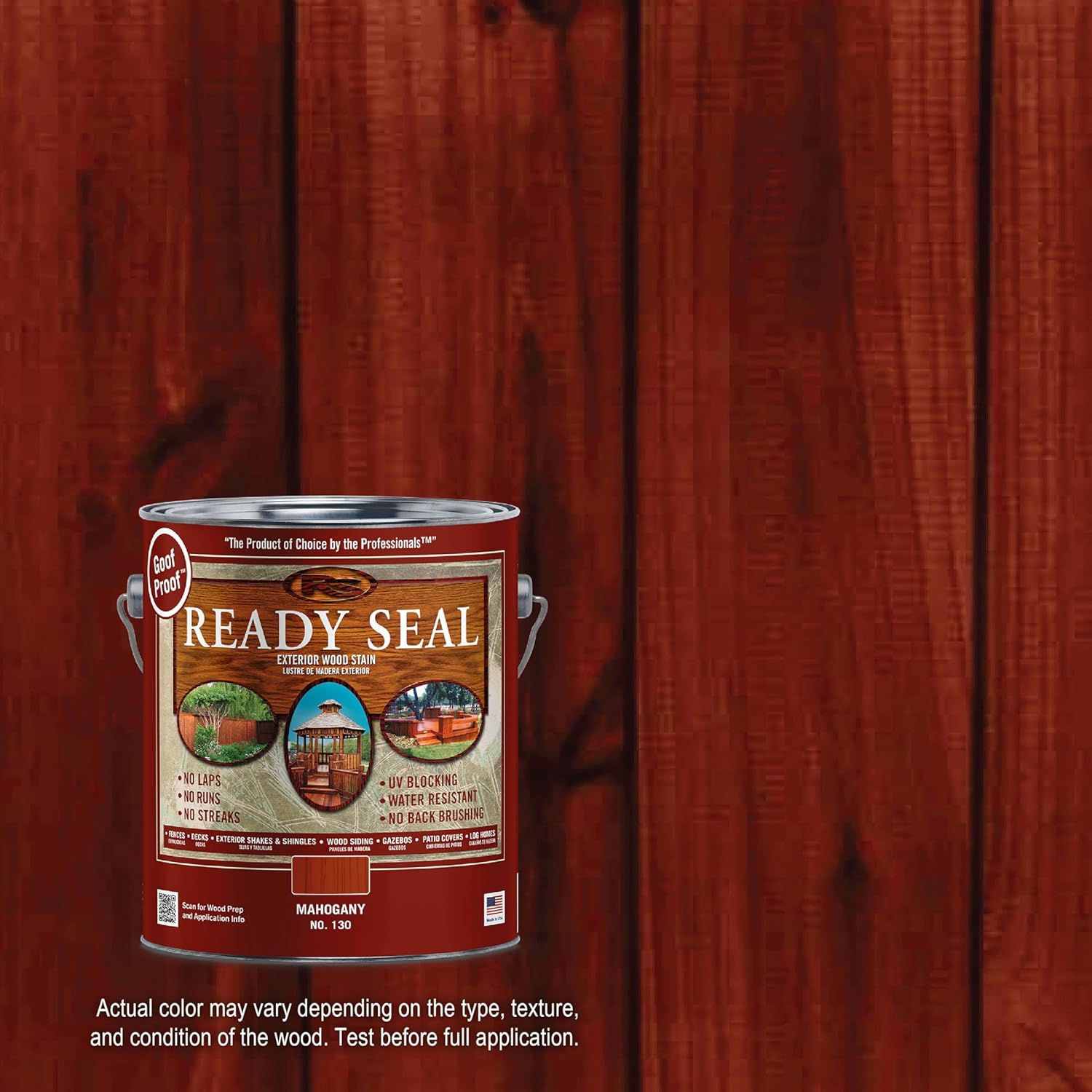 Ready Seal 130 1-Gallon Can Mahogany Exterior Wood Stain and Sealer image number 4