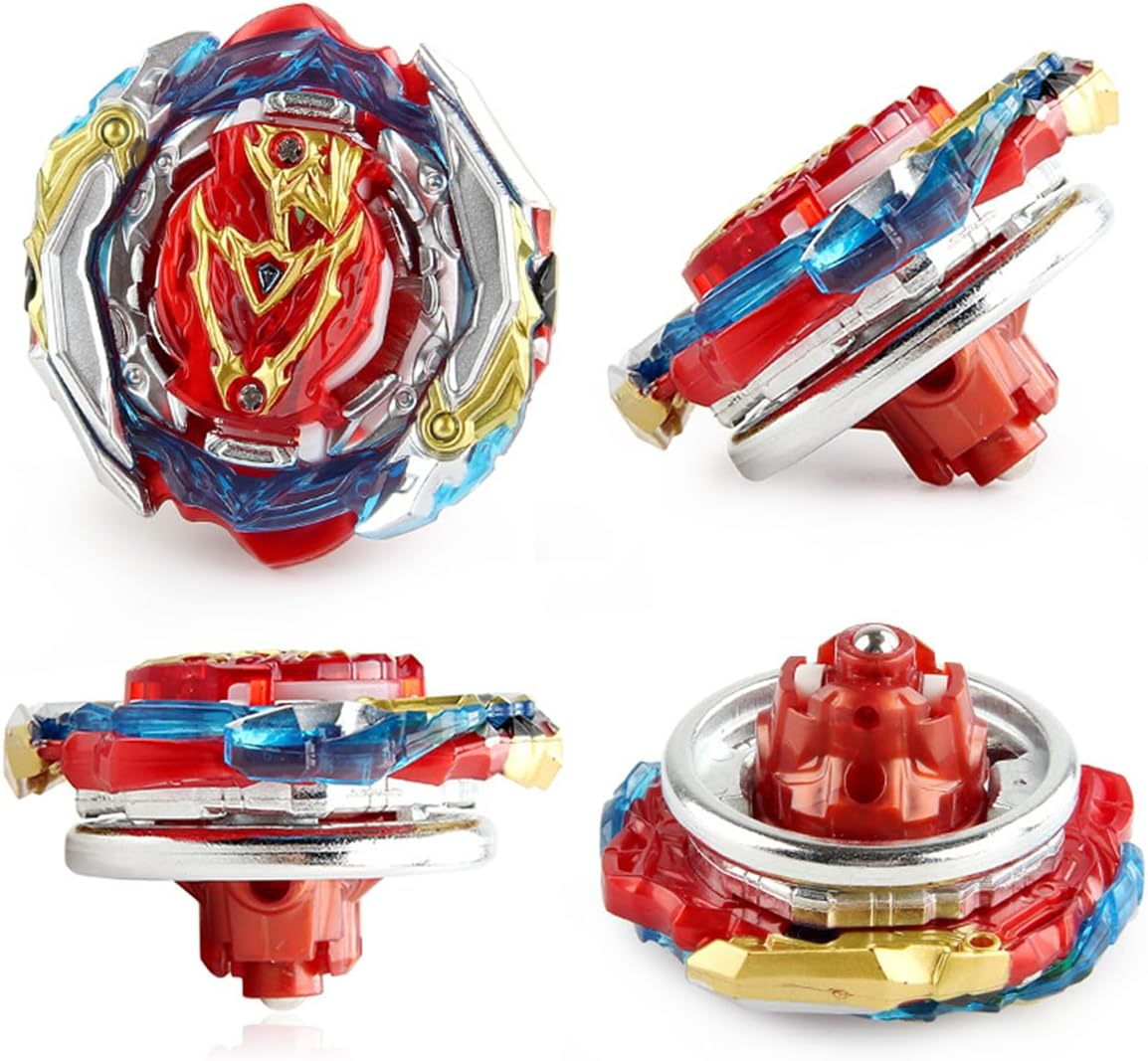 B-201 Zest Achilles + 1 Two-Way Launcher Battling Tops with Stickers Battling Burst Quadrive Pro Series Tops for 8-12 Kids Children Boys