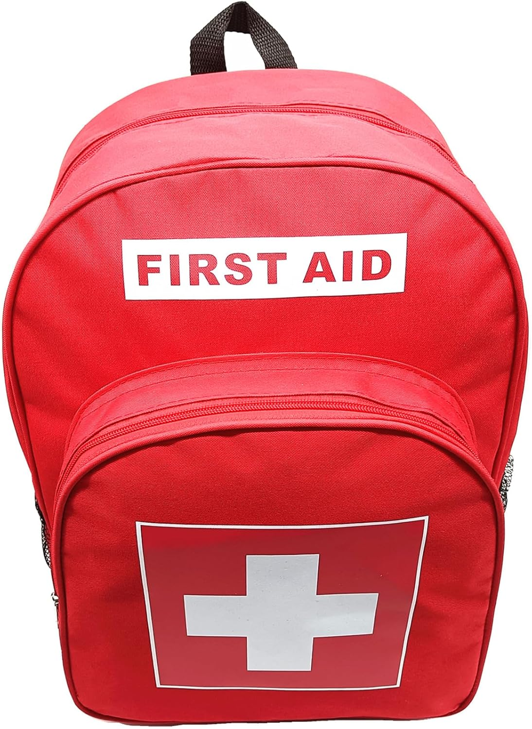 Jipemtra Red Emergency Bag First Aid Backpack Empty Medical First Aid Bag Treatment First Responder Trauma Bags for Riding Office Hiking Paramedics Outdoor Travel Camping Pet Dog Cat Daycare (Red) - Pink image number 3