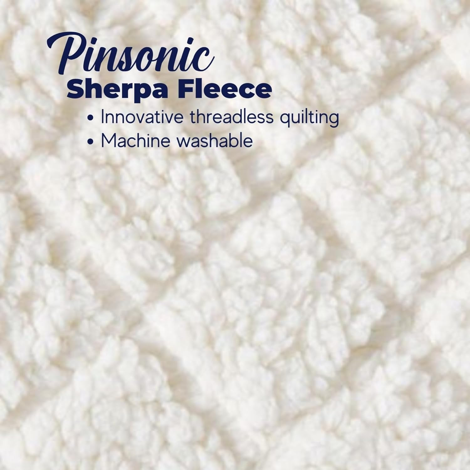 Dreamaker Quilted Sherpa Fleece 420GSM Fitted Electric Blanket, Safety Overheat Protection, 3 Heat Setting, Fast Heating, Machine Washable White Single Bed