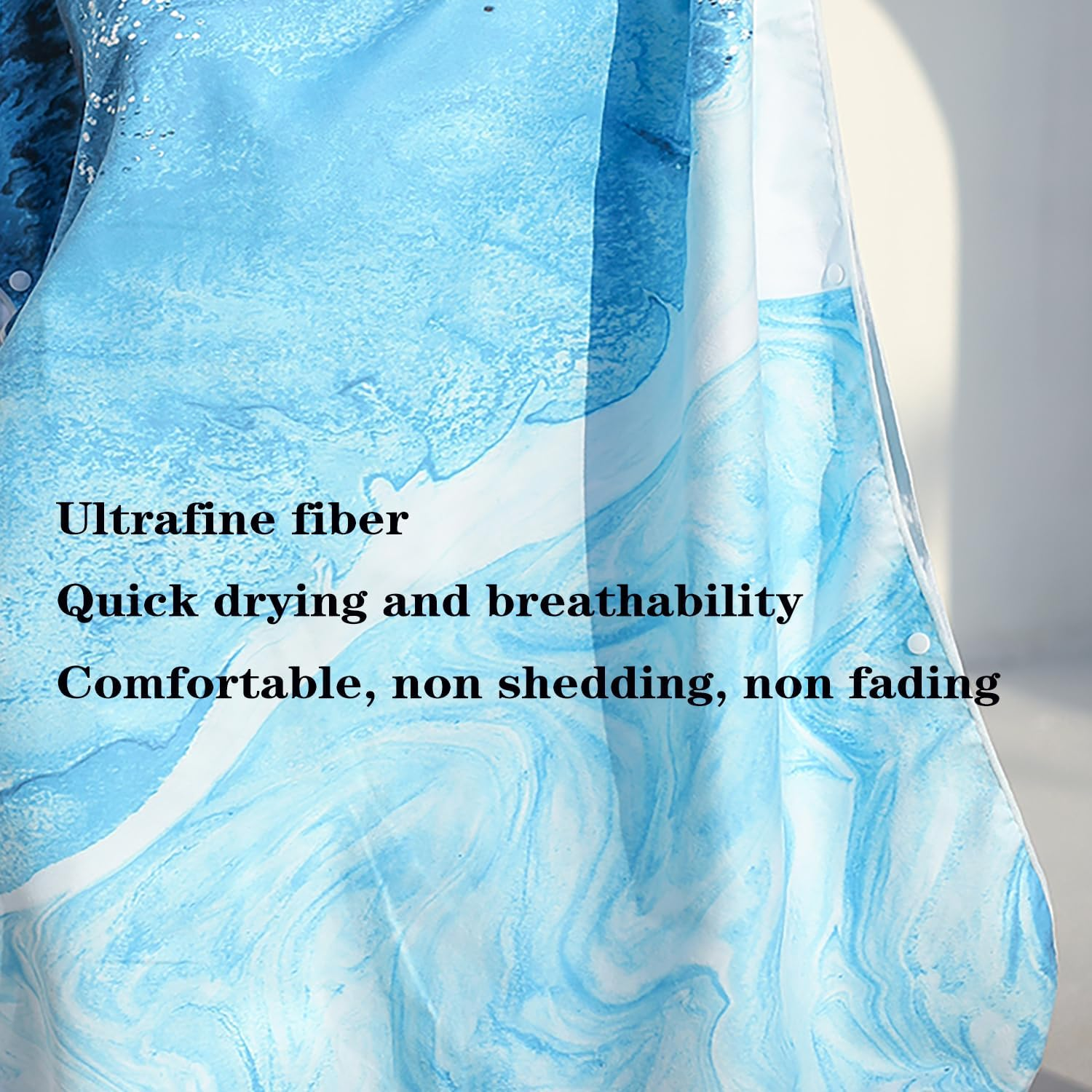 Changing Robe Towel, Surfing Cape Diving Suit Change Robe, Poncho Hooded Robe, Quick Dry Lightweight Microfiber Robe for Surfing Swimming and Beach, Adult Hooded Beach Towel, Oversized Towel image number 5