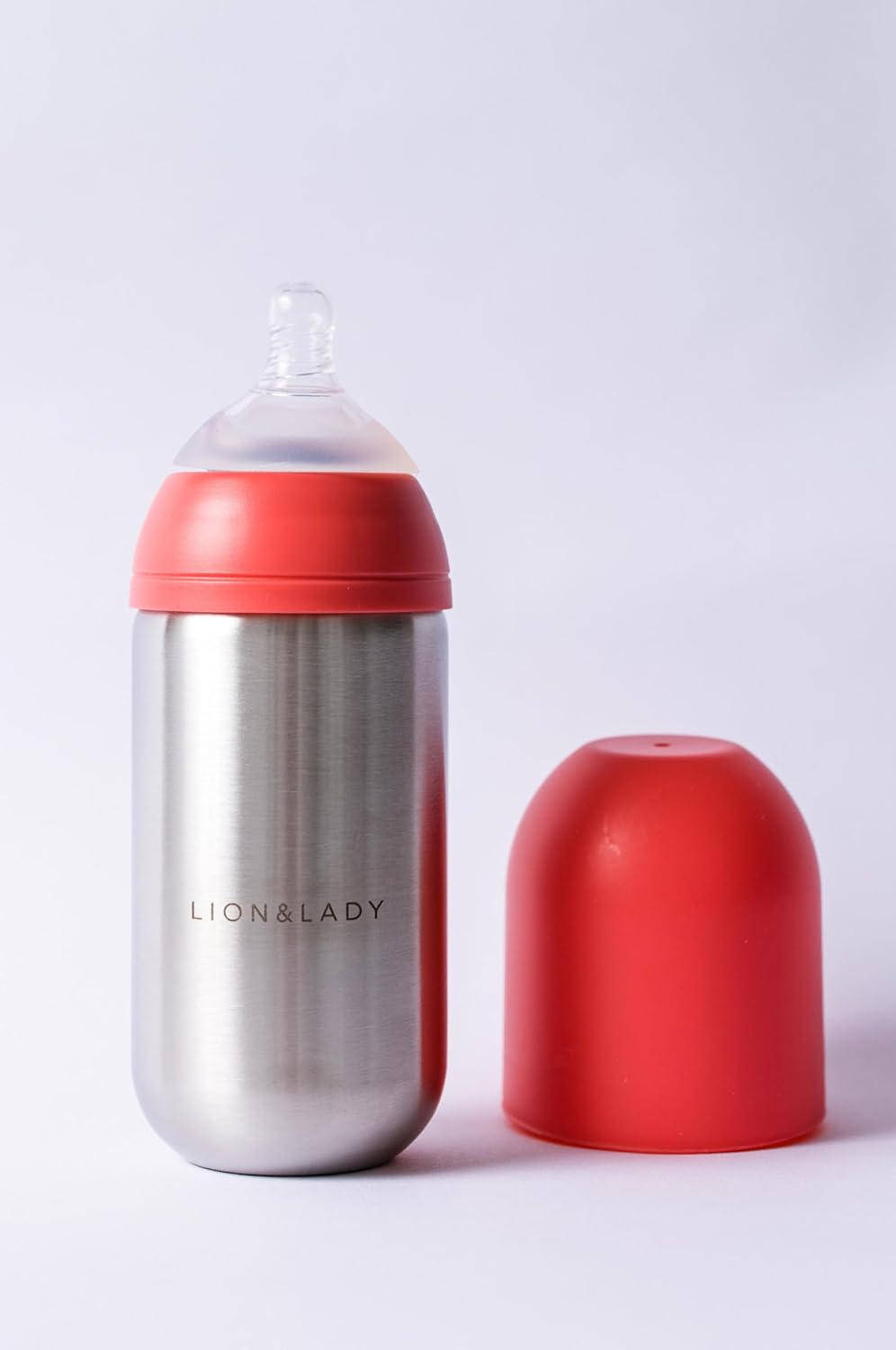 Lion & Lady 18/8 Stainless Steel Baby Bottle - 350Ml (Mint)