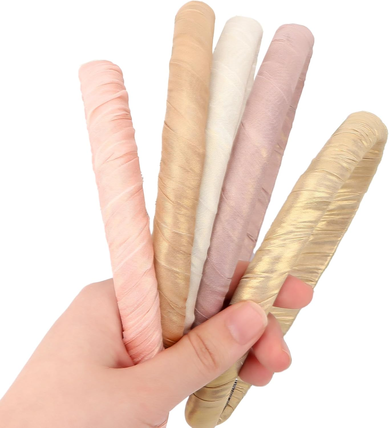 Pruadeor Pack of 5 Women'S Love Narrow Hair Bands for Women Pink Hair Accessories image number 5