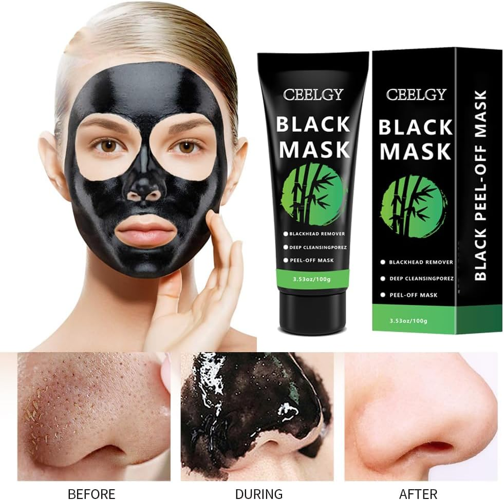 CEELGY Blackhead Remover Peel-Off Mask,Face Mask Skincare Peel off for Blackhead, Dirt, Purifying and Pores Shrinking for All Skin Types, for Men&Women 100G image number 3