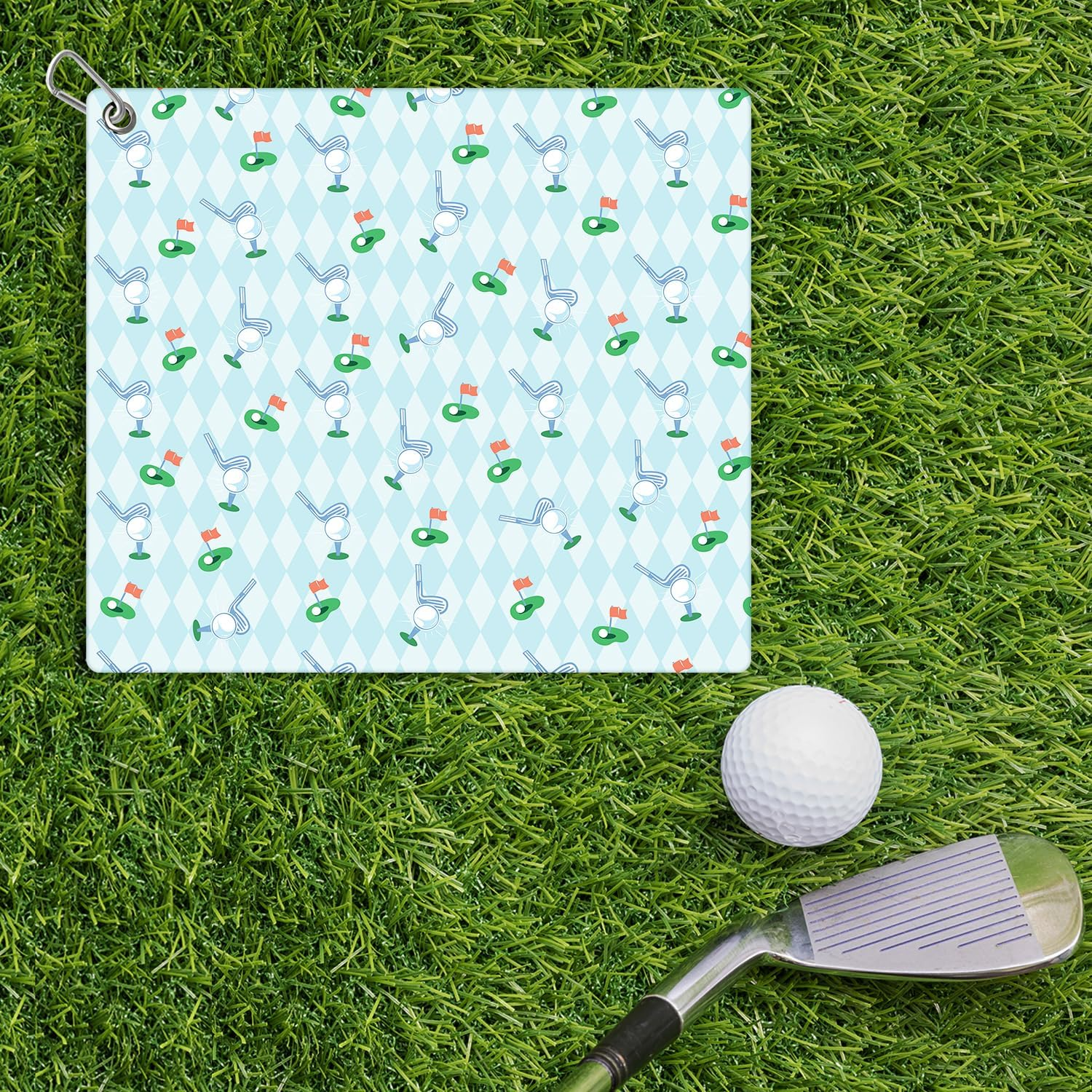 Golf Towel with Clip, Microfiber Golf Towels Golf Rag with Clip Golf Ball Cleaning Towel Golf Cleaning Cloth for Men Women Golf Fan Birthday Gift image number 2