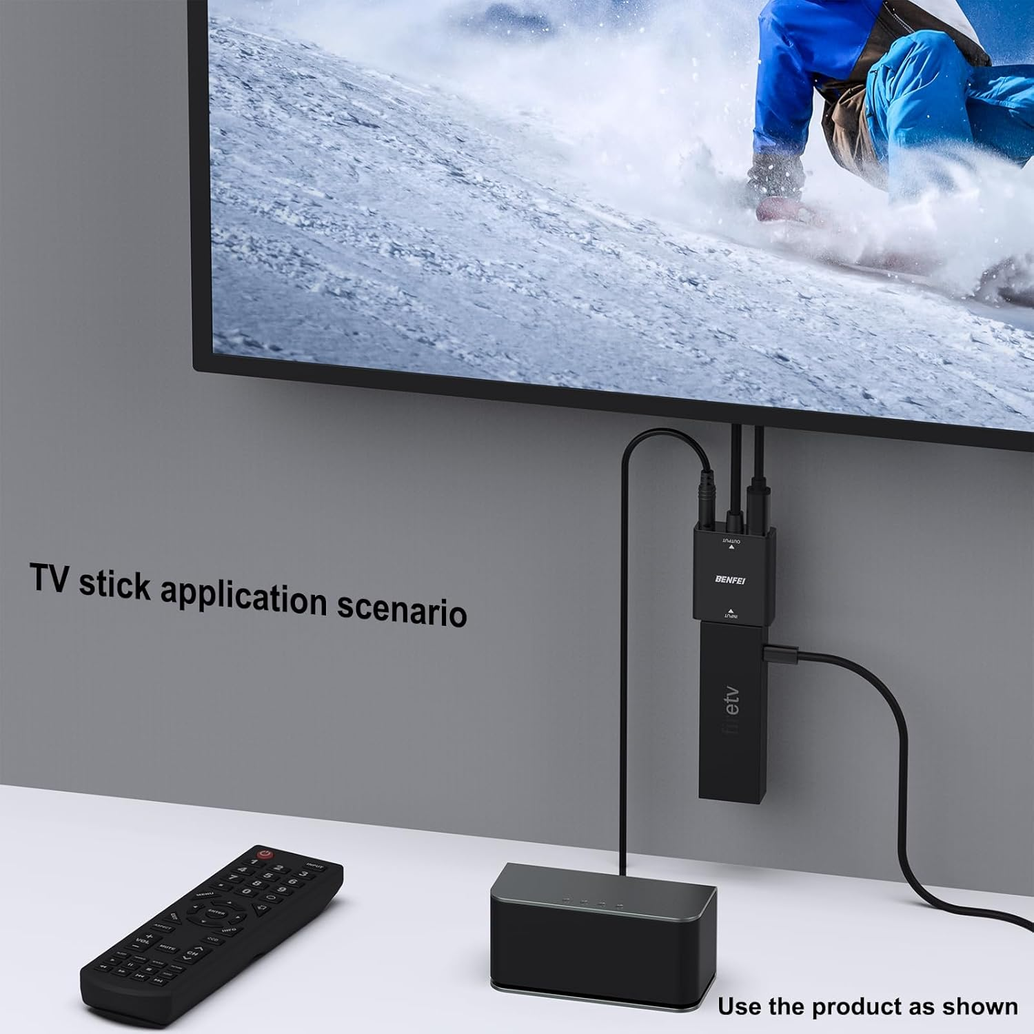 BENFEI HDMI Female to VGA Male Adapter with 3.5Mm Audio Jack Plug Unidirectional HDMI Computer to VGA Monitor/Tv Adapter Compatible with TV Stick Laptop PC Raspberry Pi Roku Xbox