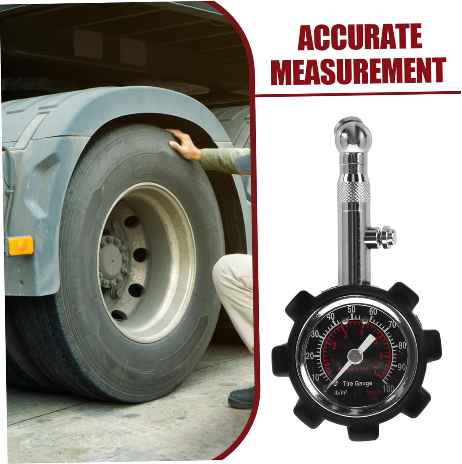 GARVALON High Precision Tire Pressure Gauge for Automotive Use Construction Digital Display Versatile Compatibility for Car Models Accurate Pressure Measurement Tool for Safe Driving image number 4