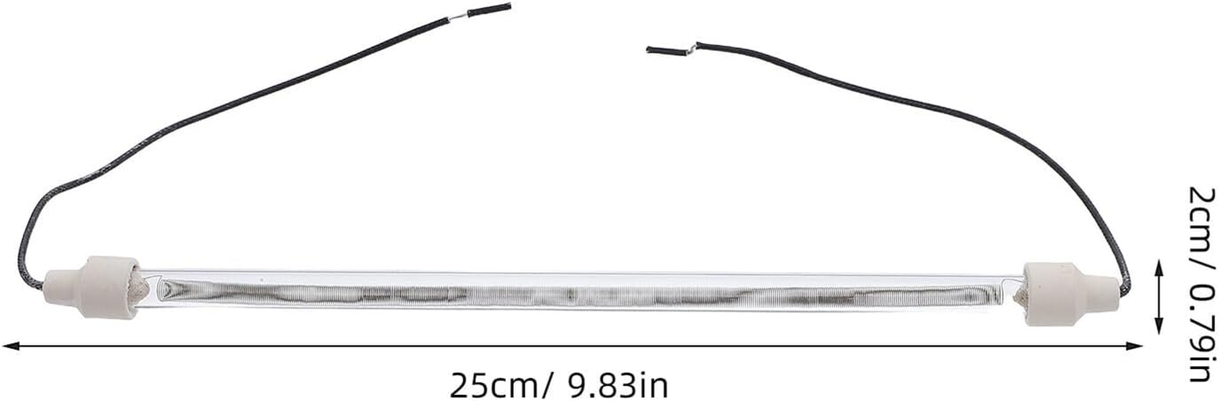 4Pcs Oven Heating Tube Replacement with Wire Heat-Resistant Coil for Chicken Coop Heat Lamp and Baking Oven Accessories Rapid Heating Fit for Indoor Outdoor Use image number 2