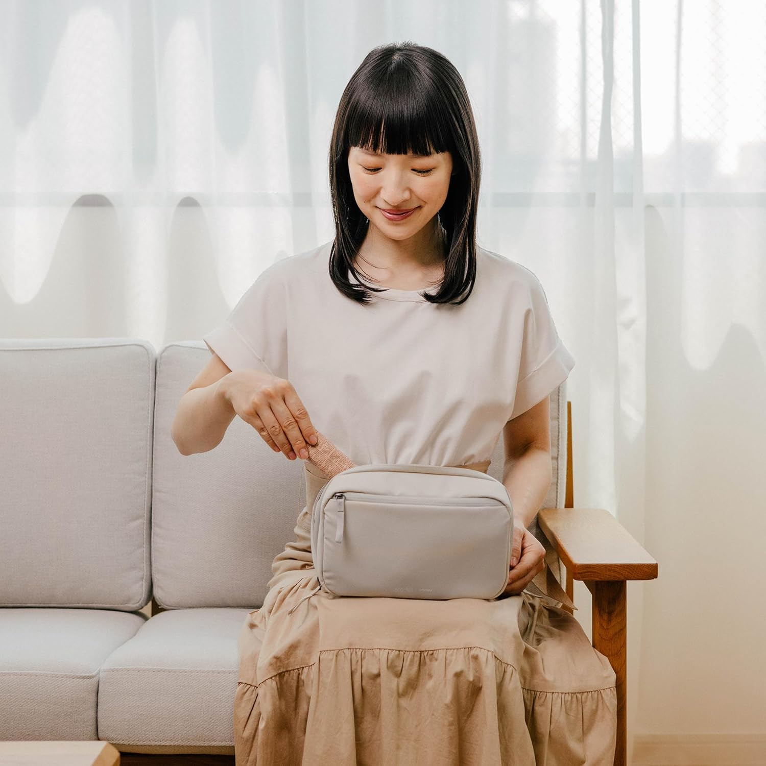 Konmari | Orbitkey 2-In-1 Tech Pouch - Stone image number 2