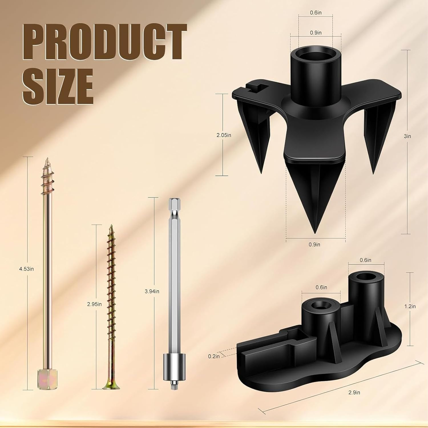 Floor Repair Kit, 5 Aid Tools 50 Notch Screws Eliminate Noise under Floors Squeaky Floor Repair Kit Scientific Design Easy to Use Wood Floor Gap Fixer for Carpets, Hardwood Floors image number 3