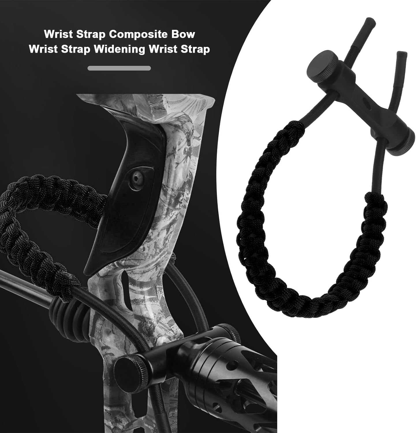 SING F LTD Archery Adjustable Durable Braided Cord Rope Compound Bow Wrist Sling Suitable for Compound Bow Archery Shooting Target Hunting Accessory image number 4
