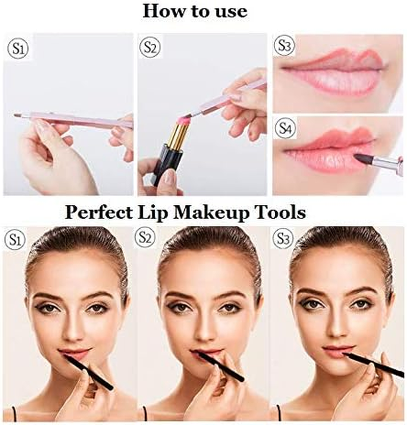 Exquisite Professional Lip Brush Applicators-Retractable Lipstick Brushes- Lipstick Gloss Makeup Brush Tool for Women and Girls (Bright Gold) image number 1