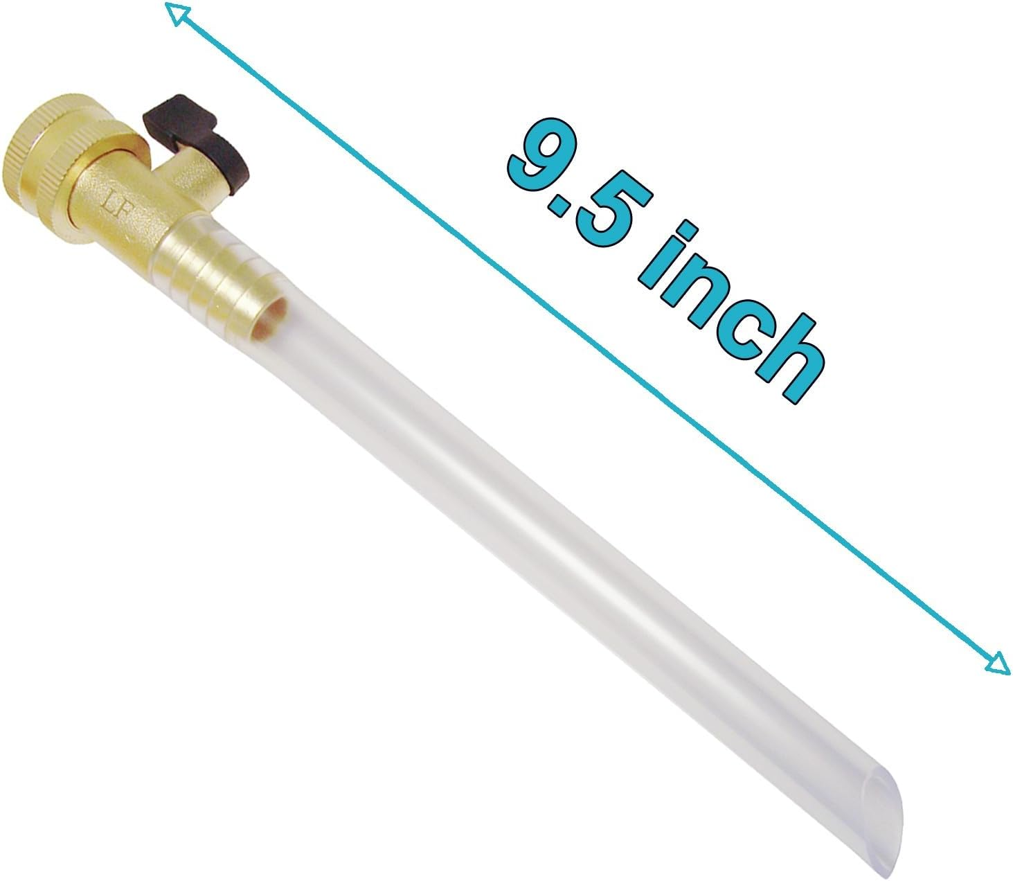 Brass RV Water Tank Filler - Caravan Accessories W/Shutoff Valve Eliminate Line Backflow Lead-Free Bevelled 5/8'' Fill Tube image number 1