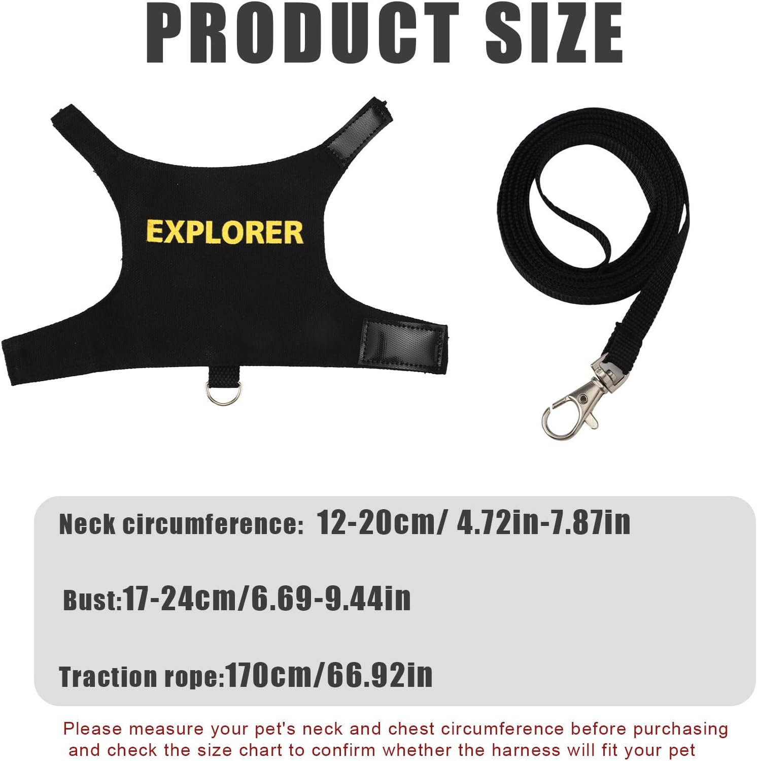 Bearded Dragon Leash & Preservation Set, Bearded Dragon Accessories Adjustable Reptile Lizard Tool for Chameleon Small Pet Plaza Safe Walk Outside image number 3