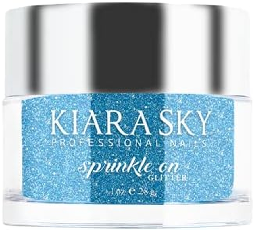 Kiara Sky 3D Glitter Nail Art | Sprinkle on Collection 1 Oz | Mix with Acrylic, Gel Polish or Dip Powder | Violets Are Blue