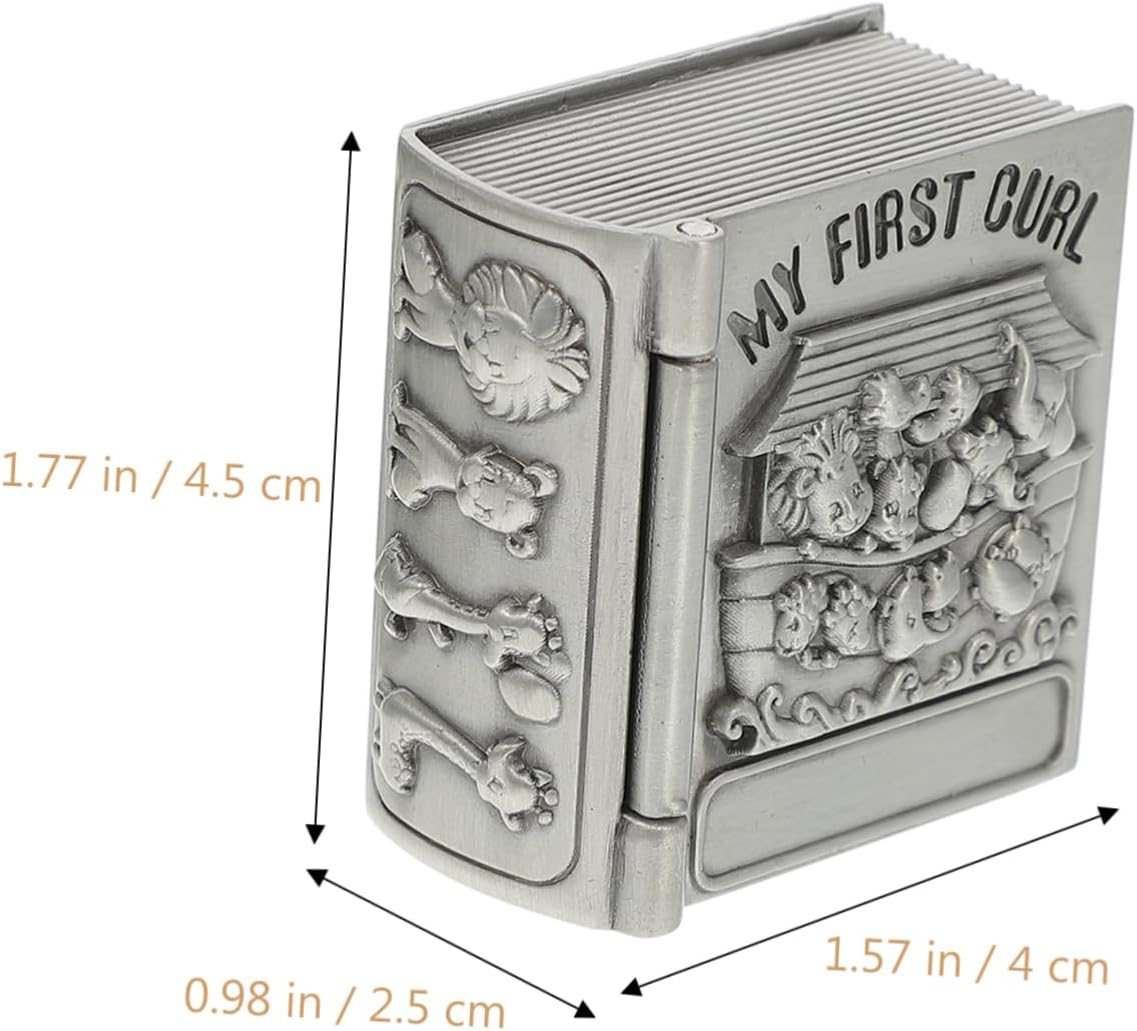 HANABASS Tooth Boxes and Milk Teeth Containers for Kids Vintage Treasure Chest Design 2Pcs Pack and Hair Preservation image number 1