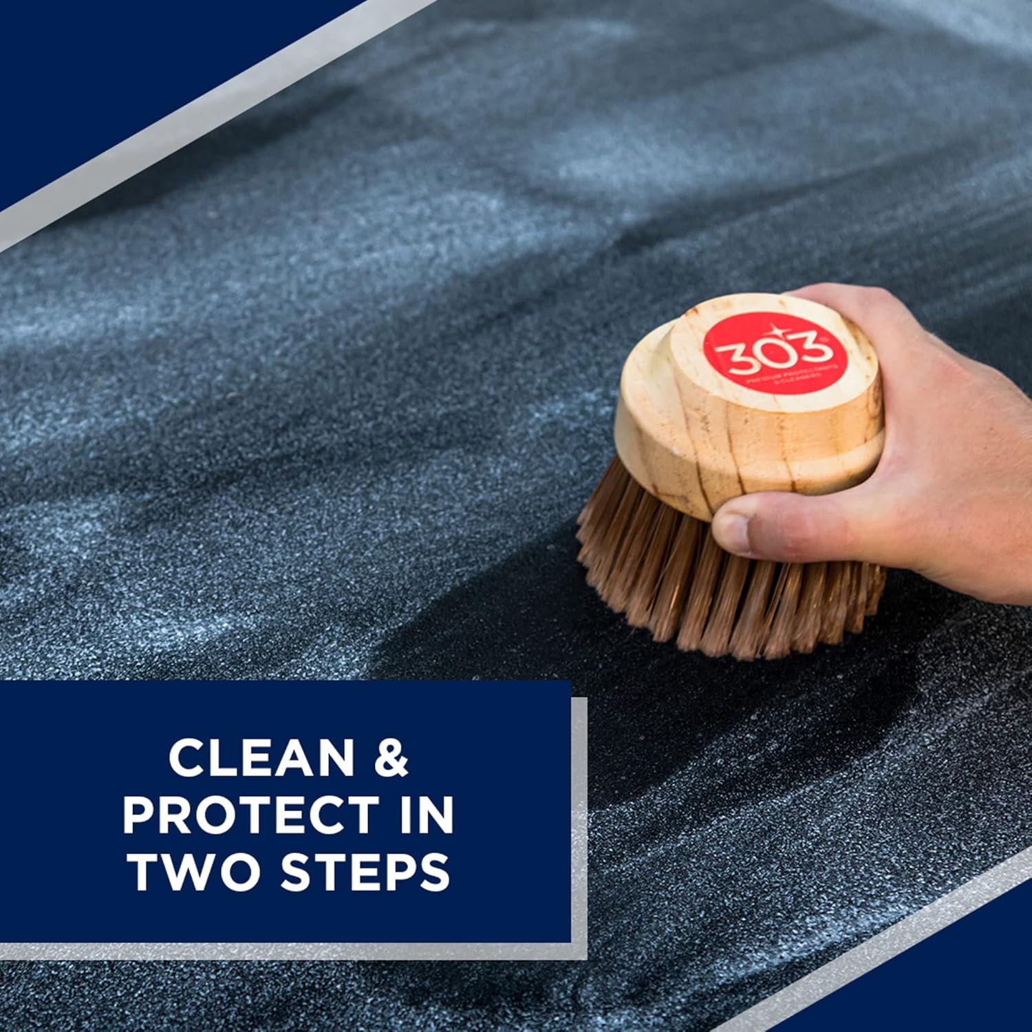 303 Products 30510 Convertible Vinyl Top Cleaning and Care Kit - Cleans and Protects Vinyl Tops - Includes Tonneau Cover and Convertible Top Cleaner 16 Fl. Oz. + Automotive Protectant 16 Fl. Oz.,Blue image number 3