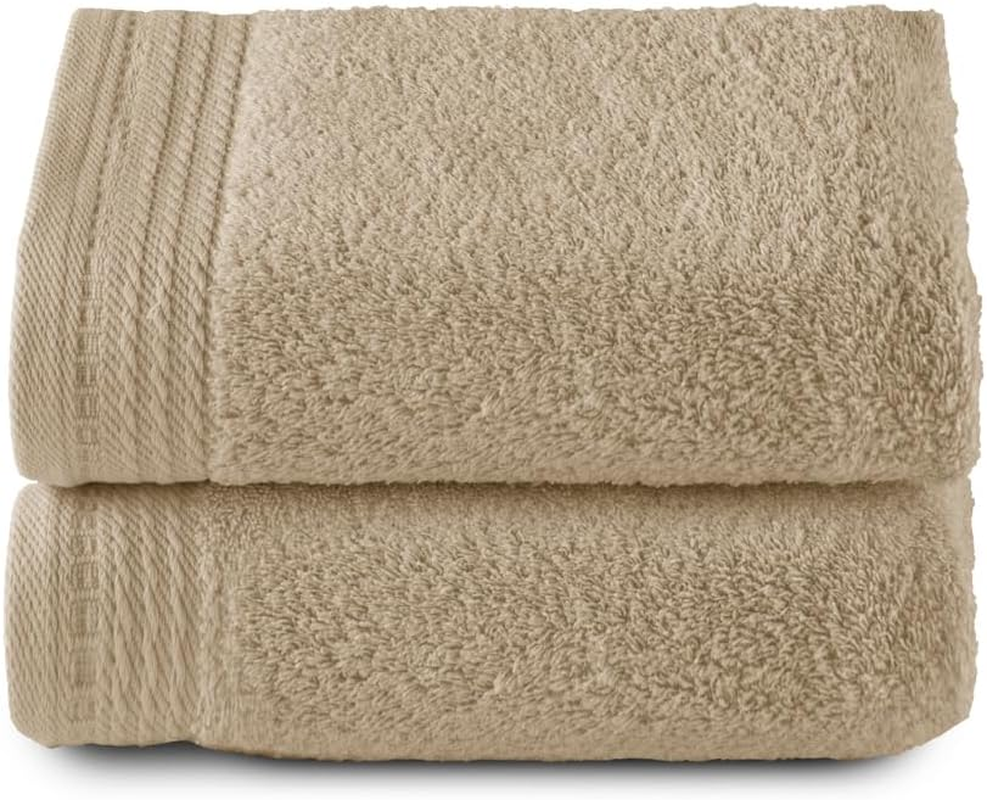 RIZO Top Towel - 2 Hand Towels, Bath Towels, 100% Combed Cotton, 600 G/M&sup2;, 100 X 50 Cm, Sheet