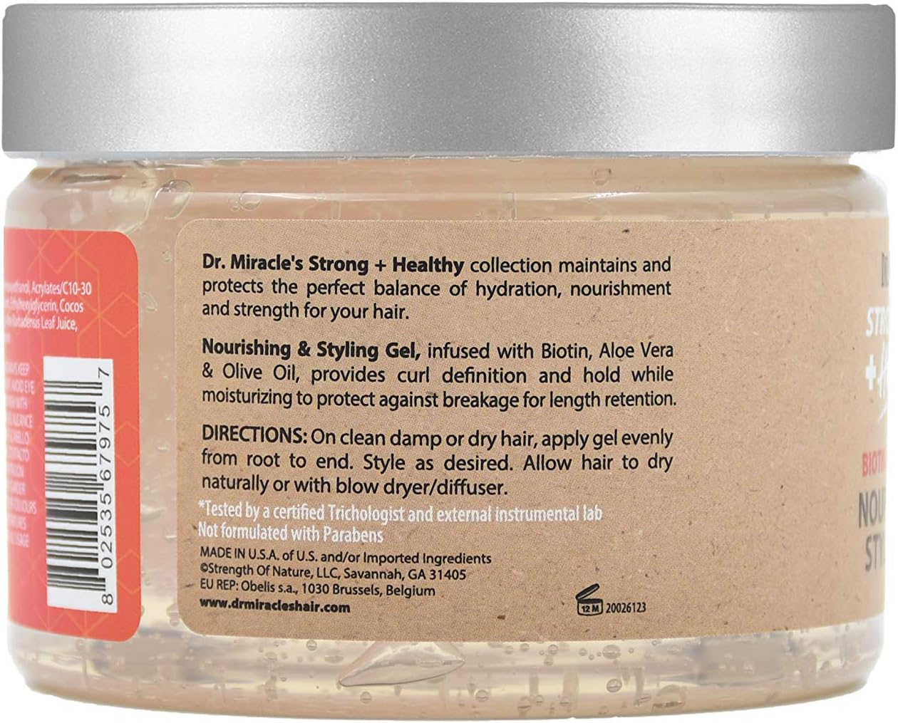 Dr.Miracle'S Strong Healthy Nourishing Styling Gel 340G image number 6