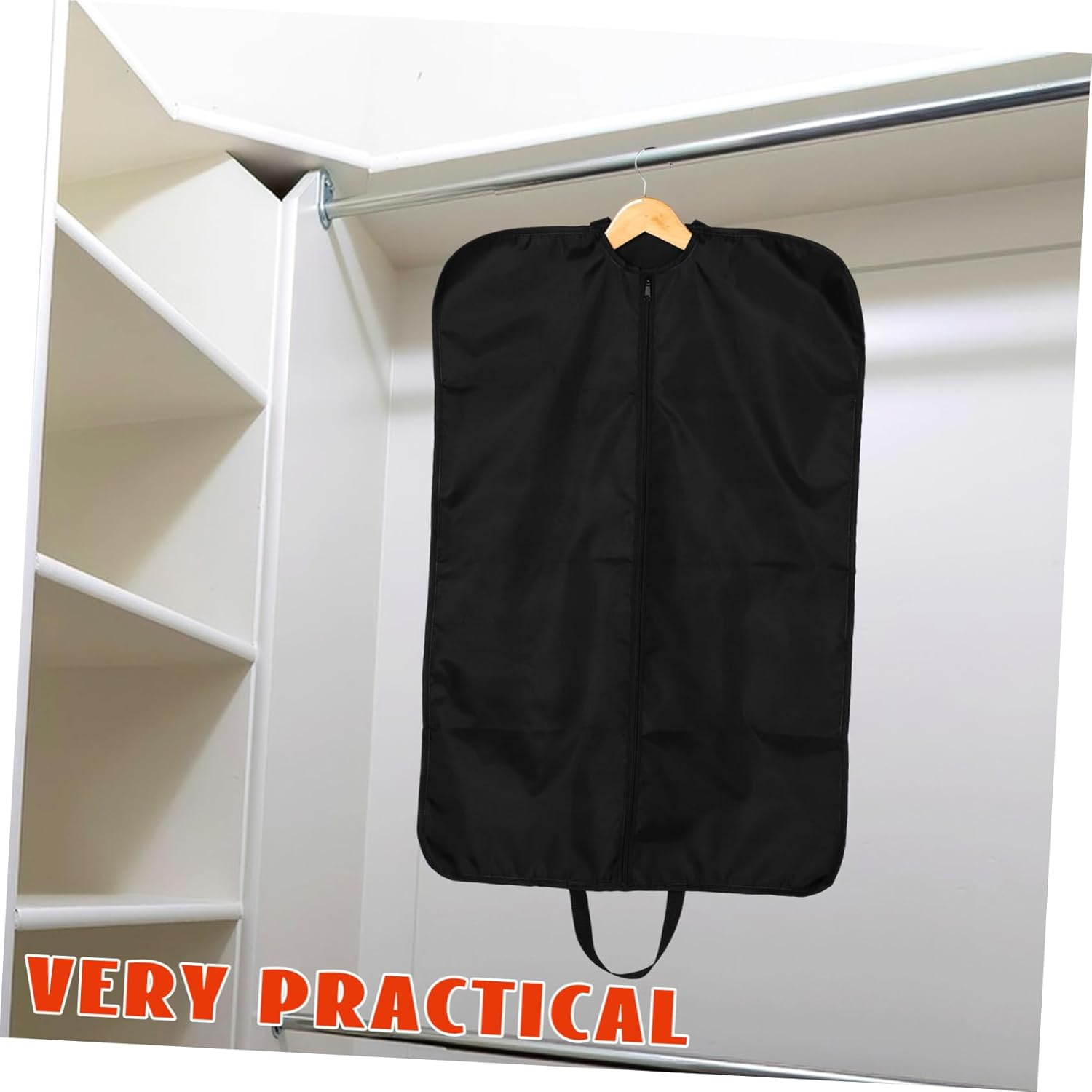 WATIIFUFU Hockey Clothing Hanging Bag Portable Wardrobe Foldable Storage for Shirts Sweaters and Gym Gear Lightweight Travel Accessory image number 2