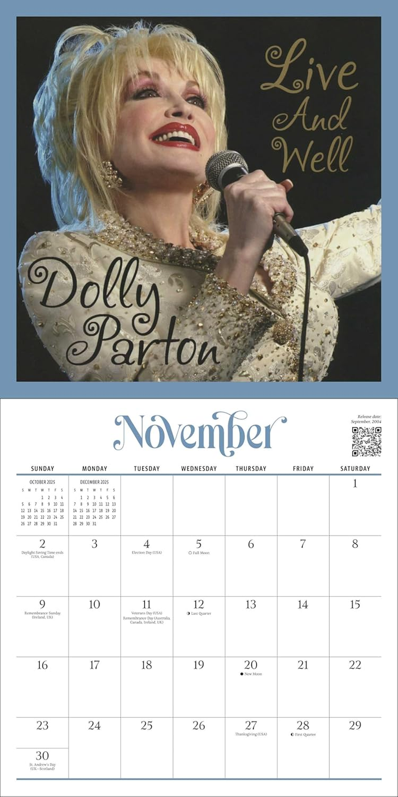 Dolly Parton 2025 Wall Calendar: a Collection of Iconic Album Covers image number 2