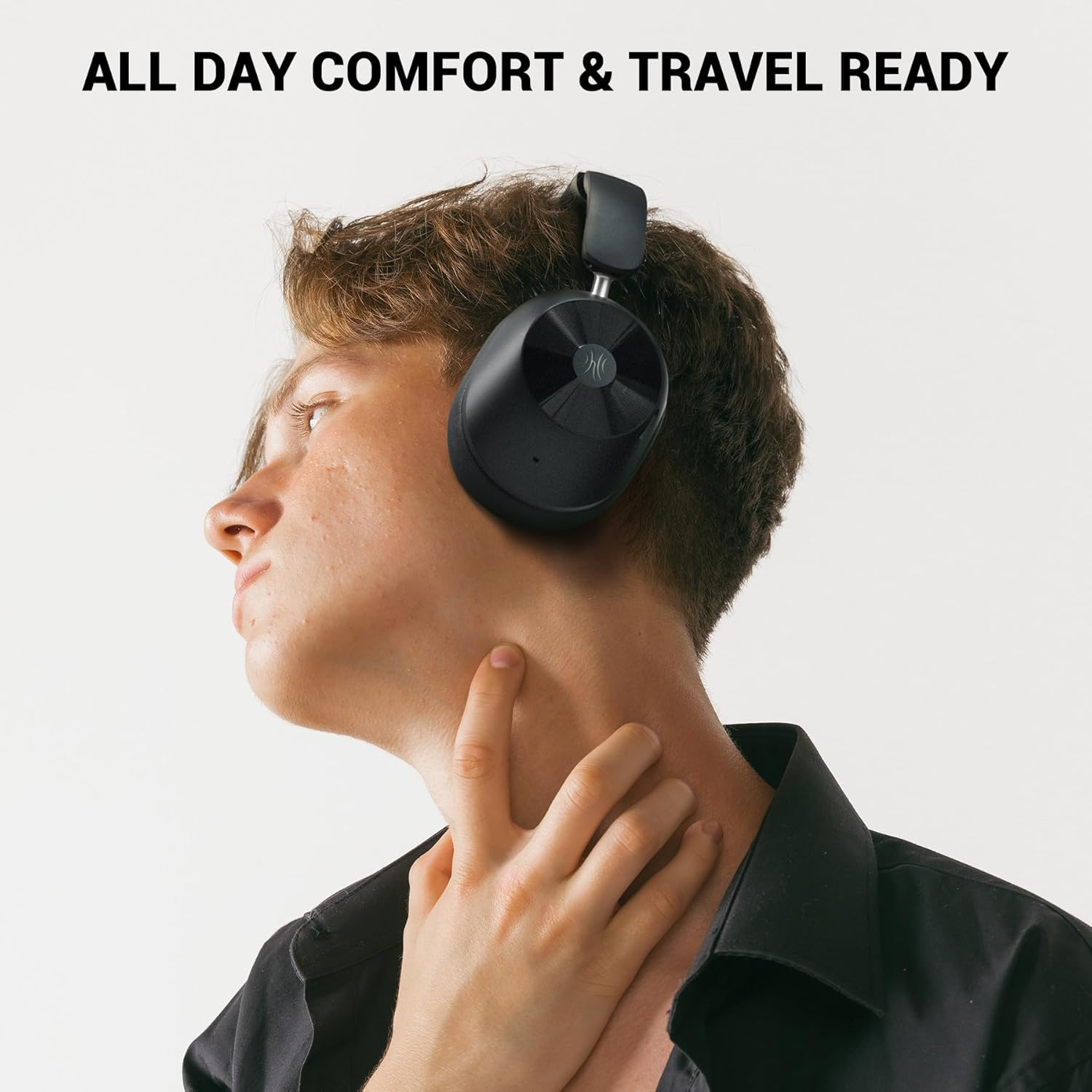 Oneodio A5 Noise Cancelling Headphones, Bluetooth 5.4, Wireless Headphones, LDAC Compatible, up to 75 Hours of Music Playback, Wired/Wireless, High Resolution, Fast Charging, Outsound Capture, Low