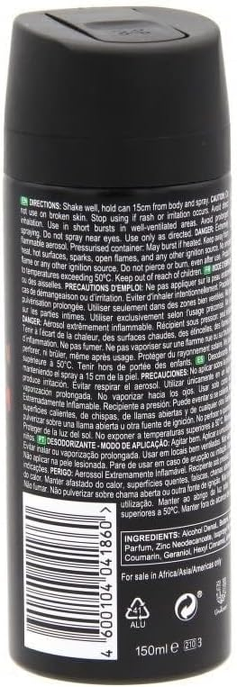 Lynx Africa 48 Hours High Definition Fragrance Deodorant Body Spray 150 Ml image number 1