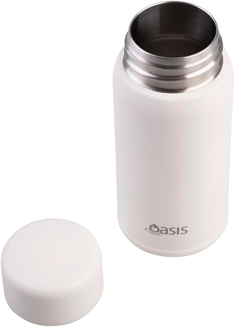 Oasis Stainless Steel Double Wall Insulated 'Mini-Mini' Drink Bottle 150Ml - Linen image number 2