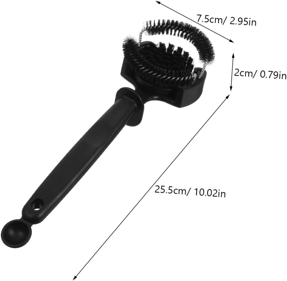 Cabilock Detachable Bristles Coffee Machine Group Head Brush with Spoon Comfortable Handle Espresso Cleaning Tool for Grinds and Debris Removal Fine Craftsmanship for Espresso Cappuccino image number 3