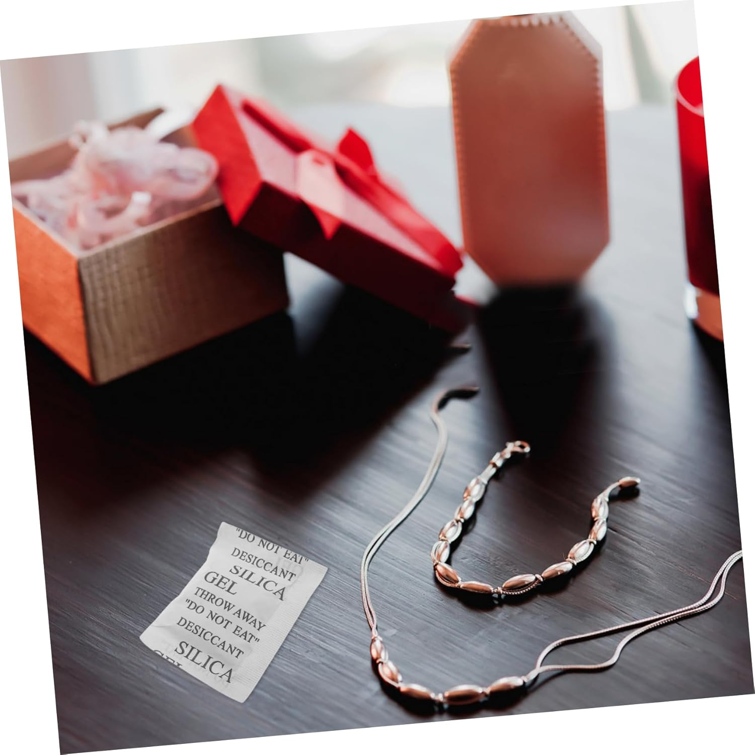 BATHVEVE Silica Gel Bags 50 Packets Moisture Control Storage for Electronics Clothing Shoes Jewelry and Food